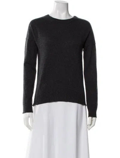 Pre-owned Zadig & Voltaire Cashmere Crew Neck Sweater In Gray