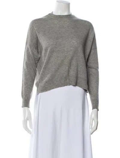Pre-owned Zadig & Voltaire Cashmere Crew Neck Sweater In Gray