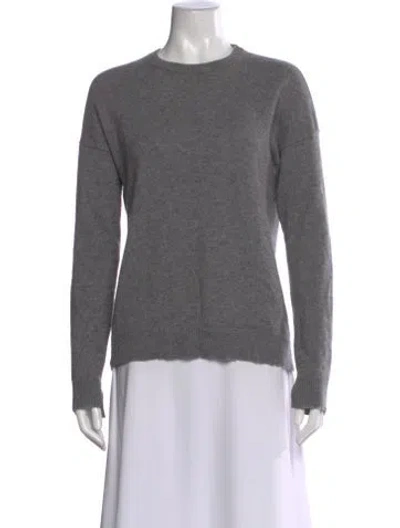 Pre-owned Zadig & Voltaire Cashmere Crew Neck Sweater In Gray
