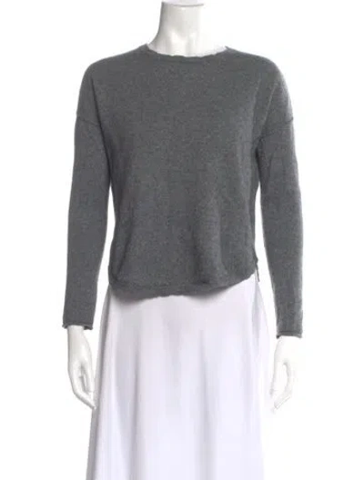 Pre-owned Zadig & Voltaire Cashmere Crew Neck Sweater In Gray