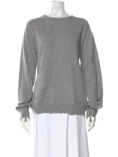 Pre-owned Zadig & Voltaire Cashmere Crew Neck Sweater In Gray