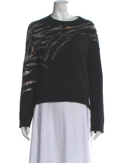 Pre-owned Zadig & Voltaire Cashmere Crew Neck Sweater In Gray