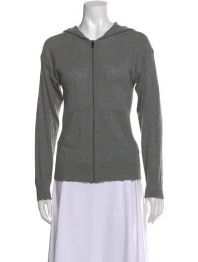 Pre-owned Zadig & Voltaire Cashmere Crew Neck Sweater In Gray