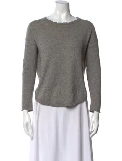 Pre-owned Zadig & Voltaire Cashmere Crew Neck Sweater In Gray
