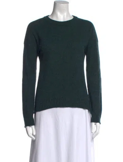 Pre-owned Zadig & Voltaire Cashmere Crew Neck Sweater In Green