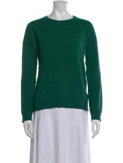 Pre-owned Zadig & Voltaire Cashmere Crew Neck Sweater In Green