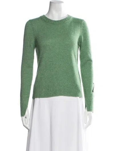 Pre-owned Zadig & Voltaire Cashmere Crew Neck Sweater In Green