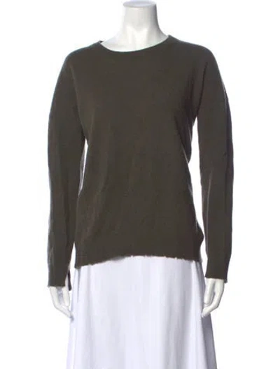 Pre-owned Zadig & Voltaire Cashmere Crew Neck Sweater In Green