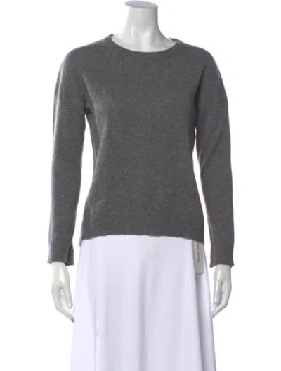 Pre-owned Zadig & Voltaire Cashmere Crew Neck Sweater In Grey