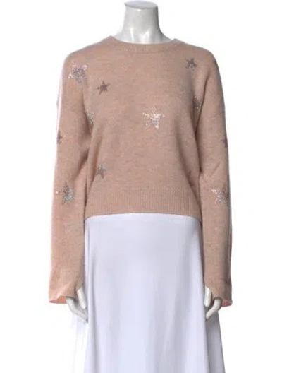 Pre-owned Zadig & Voltaire Cashmere Crew Neck Sweater In Neutral