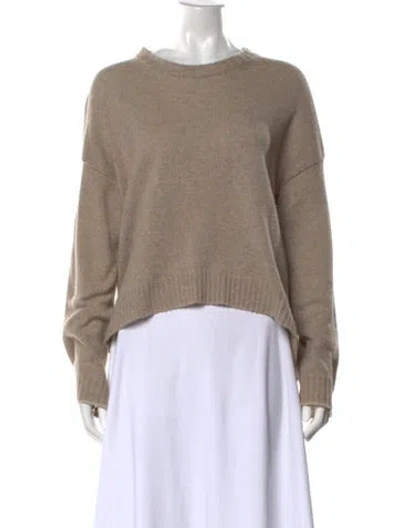 Pre-owned Zadig & Voltaire Cashmere Crew Neck Sweater In Neutral