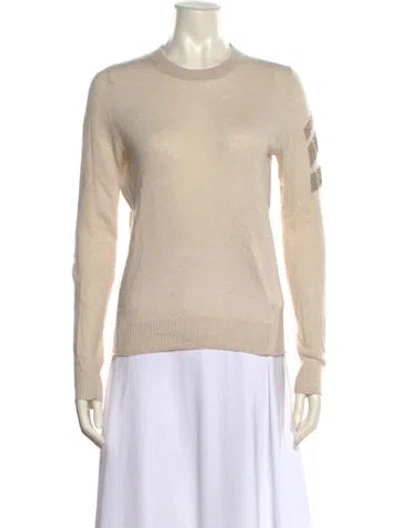 Pre-owned Zadig & Voltaire Cashmere Crew Neck Sweater In Neutral