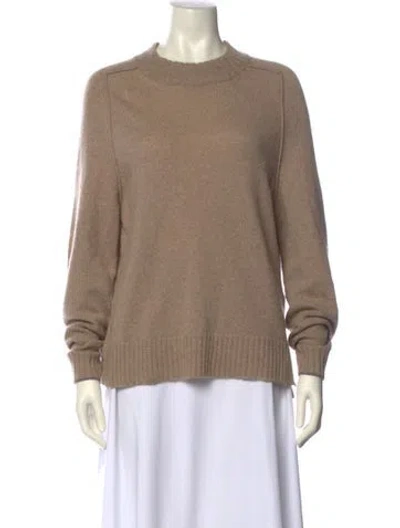 Pre-owned Zadig & Voltaire Cashmere Crew Neck Sweater In Neutral