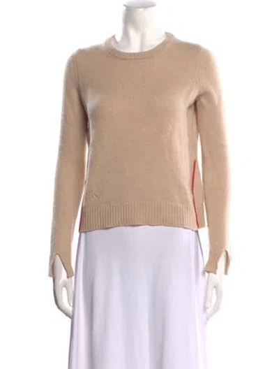 Pre-owned Zadig & Voltaire Cashmere Crew Neck Sweater In Neutral