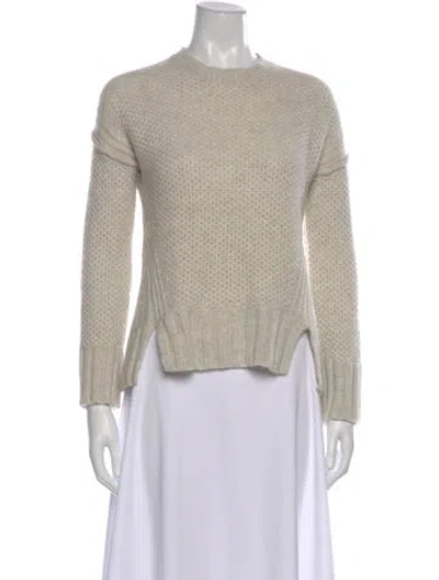Pre-owned Zadig & Voltaire Cashmere Crew Neck Sweater In Neutral