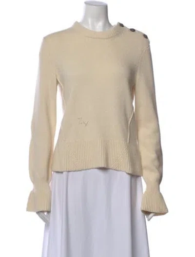 Pre-owned Zadig & Voltaire Cashmere Crew Neck Sweater In Neutral