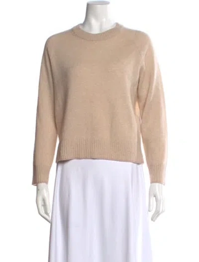 Pre-owned Zadig & Voltaire Cashmere Crew Neck Sweater In Neutral