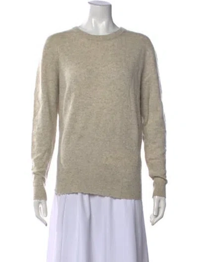 Pre-owned Zadig & Voltaire Cashmere Crew Neck Sweater In Neutral