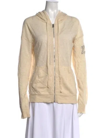 Pre-owned Zadig & Voltaire Cashmere Crew Neck Sweater In Neutrals