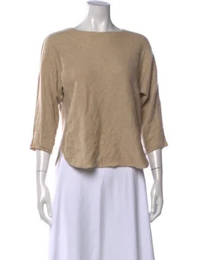 Pre-owned Zadig & Voltaire Cashmere Crew Neck Sweater In Neutrals