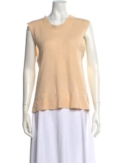 Pre-owned Zadig & Voltaire Cashmere Crew Neck Sweater In Neutrals