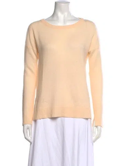 Pre-owned Zadig & Voltaire Cashmere Crew Neck Sweater In Orange
