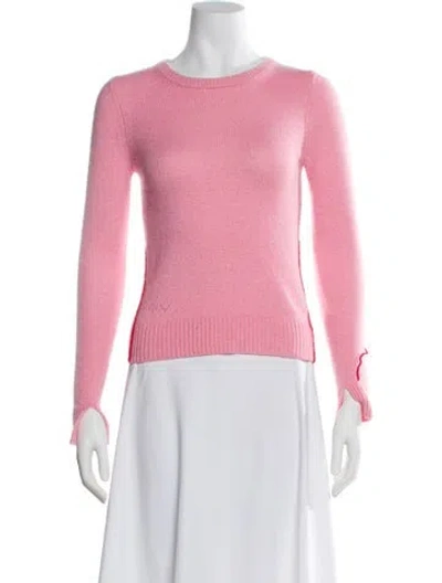 Pre-owned Zadig & Voltaire Cashmere Crew Neck Sweater In Pink