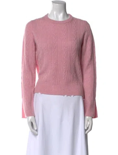 Pre-owned Zadig & Voltaire Cashmere Crew Neck Sweater In Pink