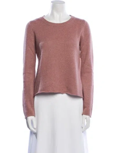 Pre-owned Zadig & Voltaire Cashmere Crew Neck Sweater In Pink