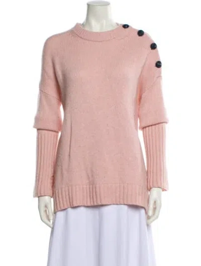 Pre-owned Zadig & Voltaire Cashmere Crew Neck Sweater In Pink