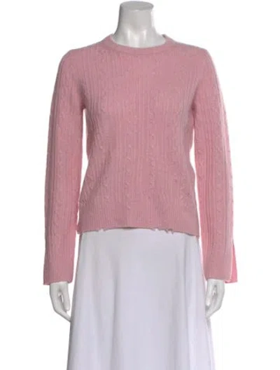 Pre-owned Zadig & Voltaire Cashmere Crew Neck Sweater In Pink