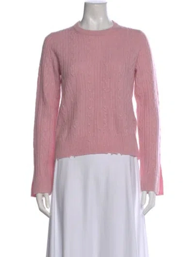 Pre-owned Zadig & Voltaire Cashmere Crew Neck Sweater In Pink