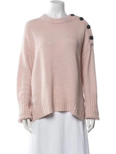 Pre-owned Zadig & Voltaire Cashmere Crew Neck Sweater In Pink