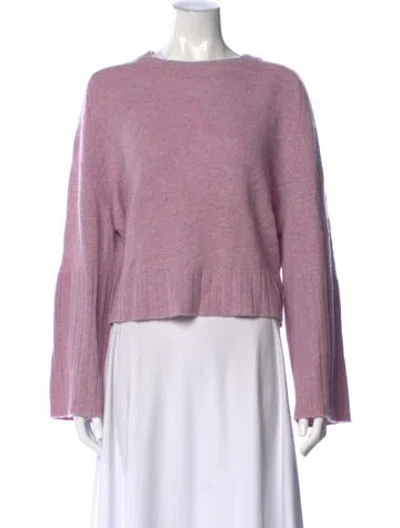 Pre-owned Zadig & Voltaire Cashmere Crew Neck Sweater In Purple