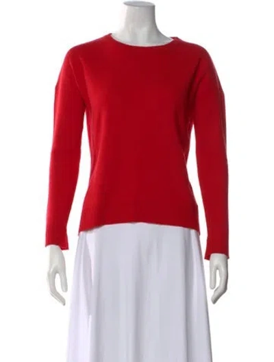 Pre-owned Zadig & Voltaire Cashmere Crew Neck Sweater In Red