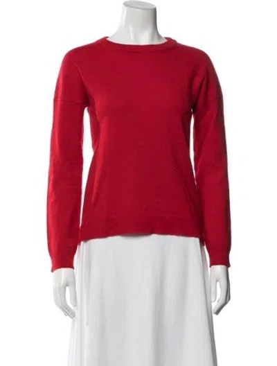 Pre-owned Zadig & Voltaire Cashmere Crew Neck Sweater In Red