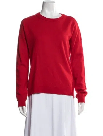 Pre-owned Zadig & Voltaire Cashmere Crew Neck Sweater In Red