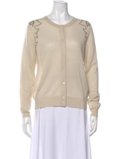 Pre-owned Zadig & Voltaire Cashmere Crew Neck Sweater W/ Tags In Neutral