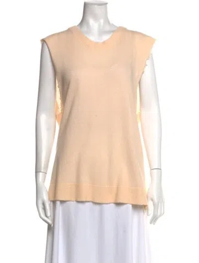 Pre-owned Zadig & Voltaire Cashmere Crew Neck Sweater W/ Tags In Orange