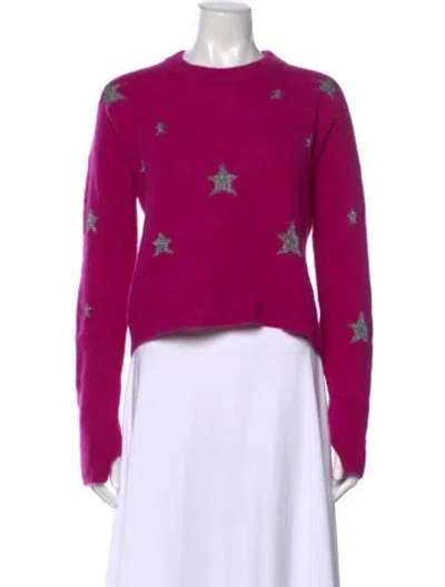 Pre-owned Zadig & Voltaire Cashmere Graphic Print Sweater