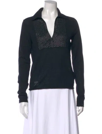 Pre-owned Zadig & Voltaire Cashmere Graphic Print Sweater In Black