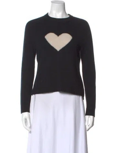 Pre-owned Zadig & Voltaire Cashmere Graphic Print Sweater In Blue