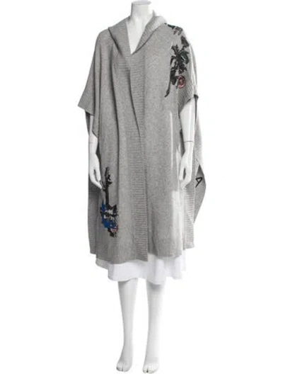 Pre-owned Zadig & Voltaire Cashmere Graphic Print Sweater In Grey
