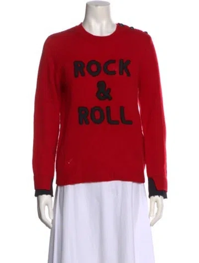 Pre-owned Zadig & Voltaire Cashmere Graphic Print Sweater In Multi