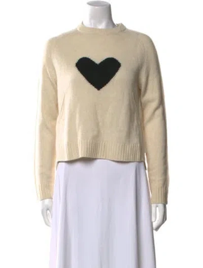 Pre-owned Zadig & Voltaire Cashmere Graphic Print Sweater In Neutral
