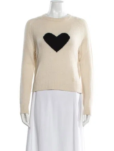 Pre-owned Zadig & Voltaire Cashmere Graphic Print Sweater In Neutral