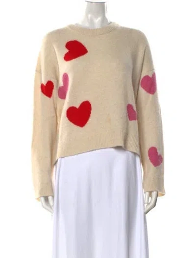 Pre-owned Zadig & Voltaire Cashmere Graphic Print Sweater In Neutral