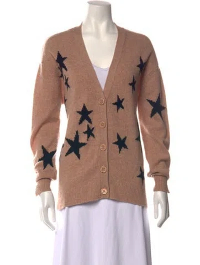 Pre-owned Zadig & Voltaire Cashmere Graphic Print Sweater In Pink