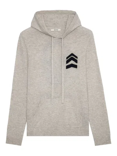 Zadig & Voltaire Cashmere Hoodie In Neutral