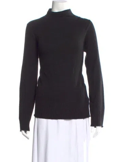 Pre-owned Zadig & Voltaire Cashmere Mock Neck Sweater In Black